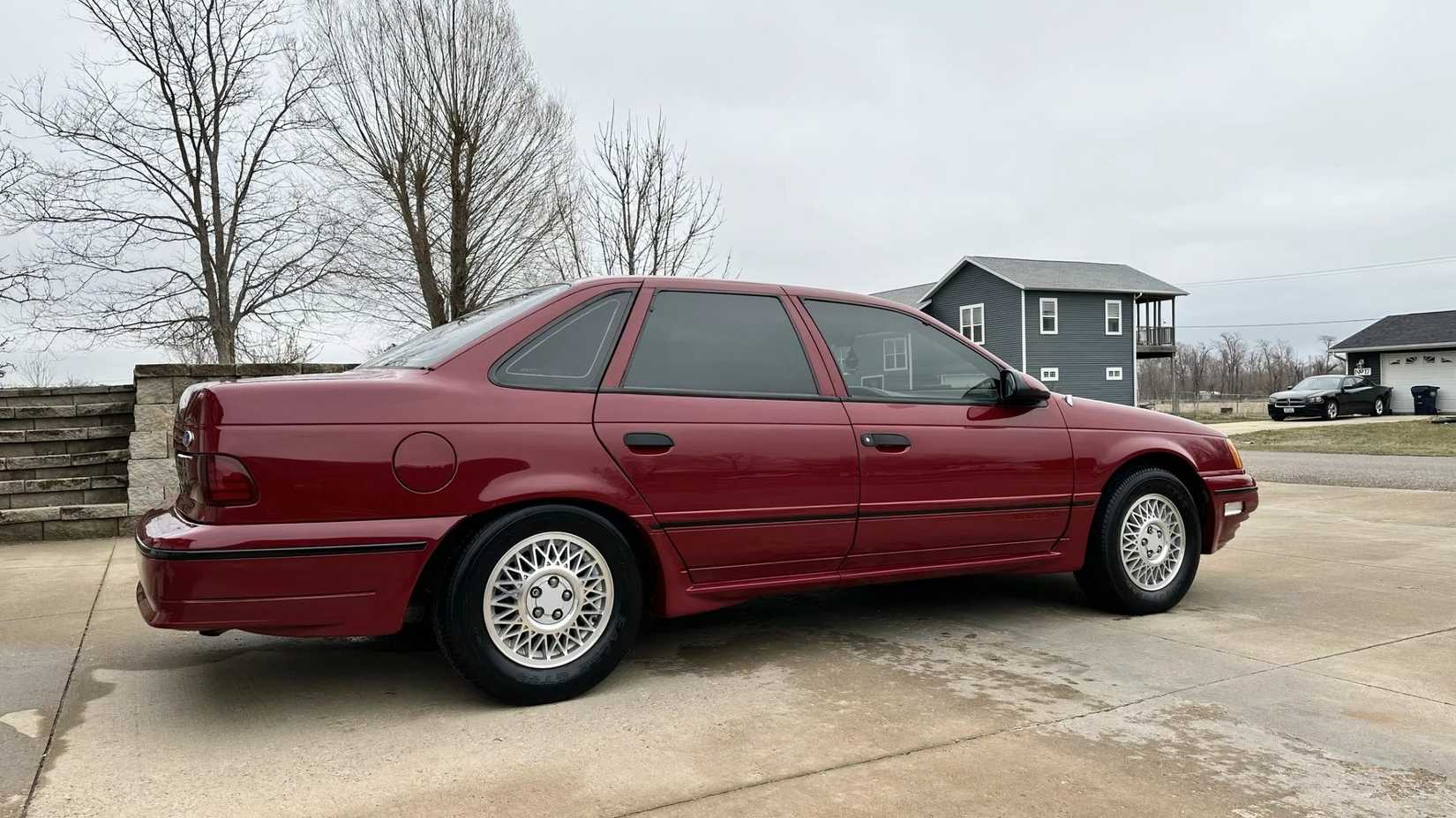 Side shot of a 1989 Ford Taurus SHO