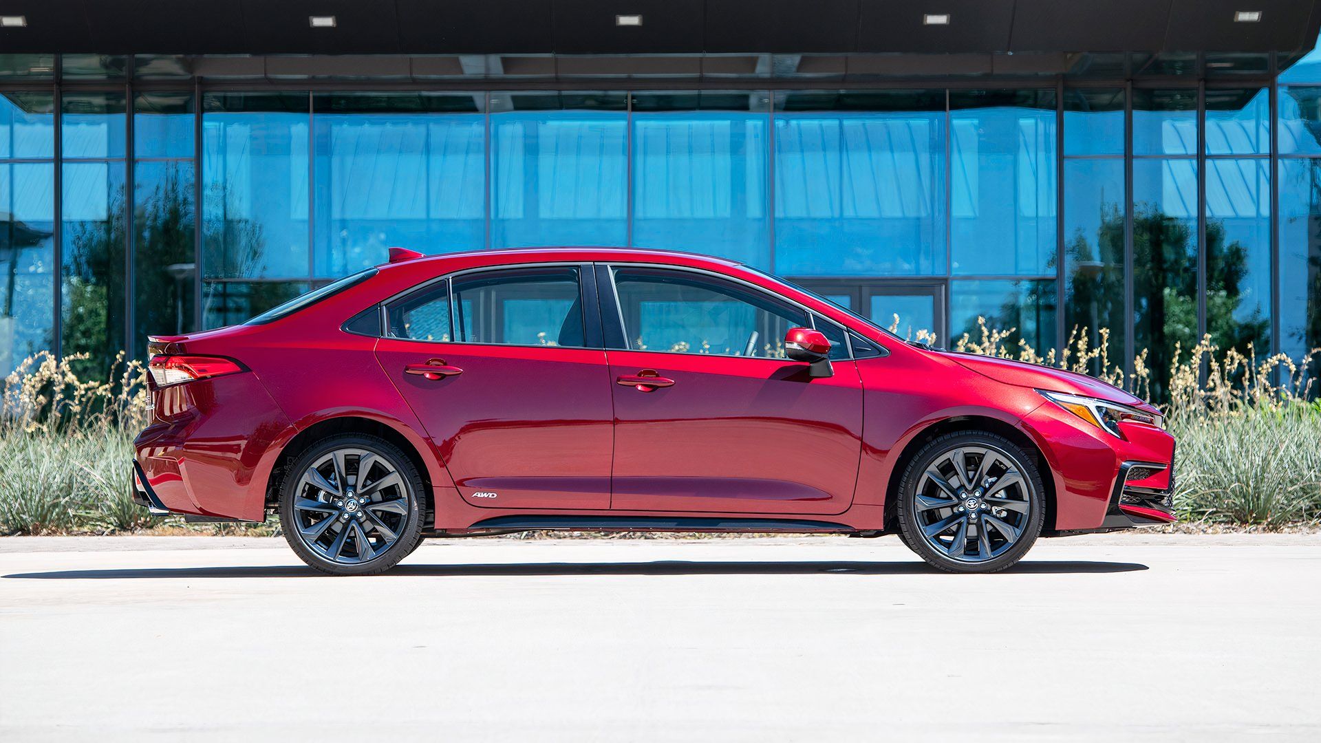 red 2023 Toyota Corolla Hybrid SE