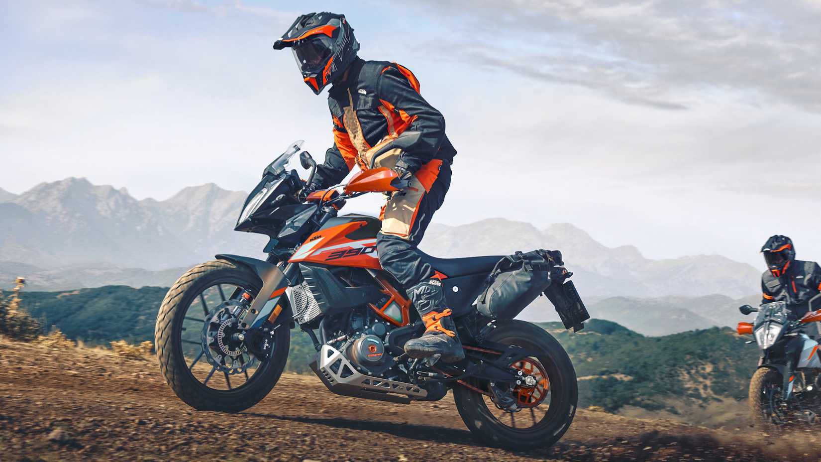Rider on a 2024 KTM 390 Adventure