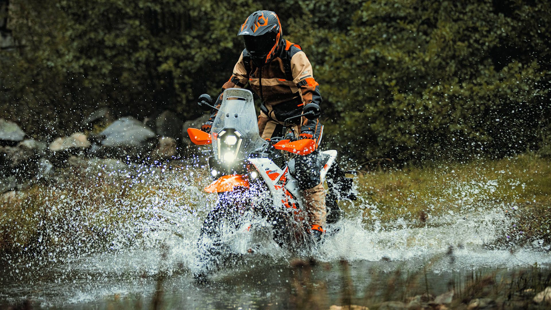 Rider on a 2025 KTM 390 Adventure R