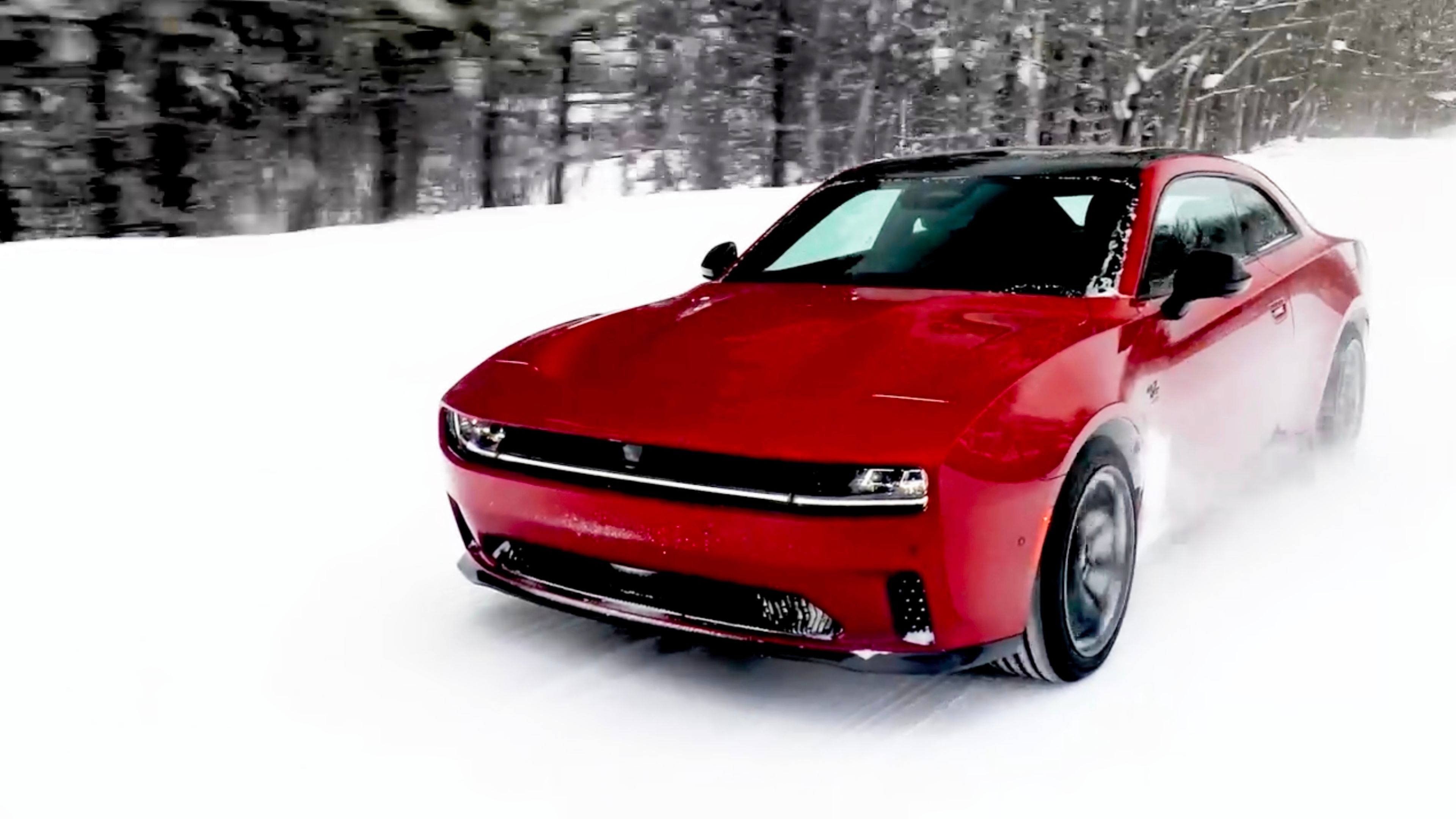 Watch Dodge Demonstrate The Charger Daytona EV's AWD Winter Driving Prowess