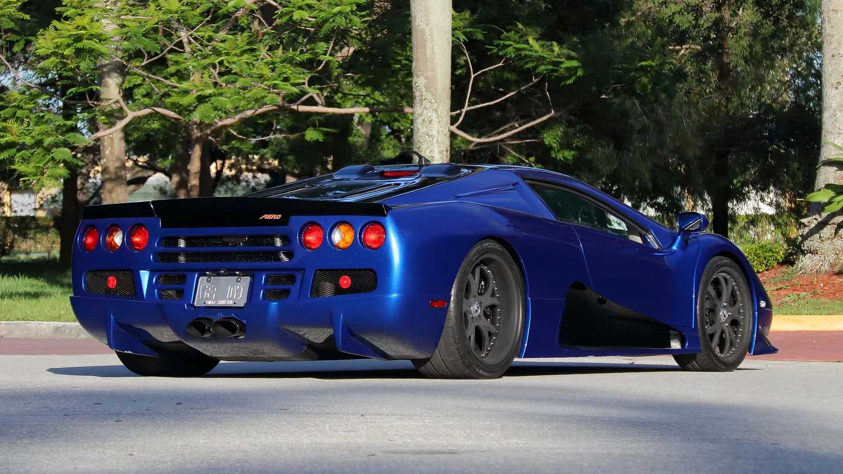 Rear 3/4 shot of a 2007 SSC Ultimate Aero TT
