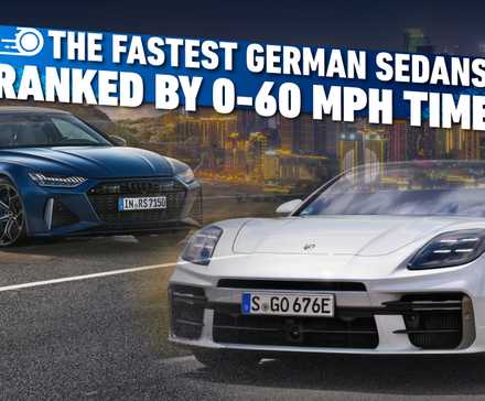 Os sedãs alemães mais rápidos classificados por 0-60-MPH-Time