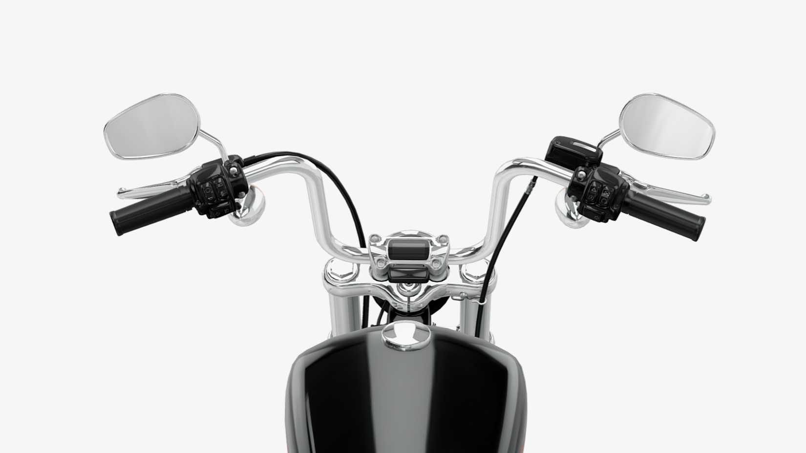 2024 Harley-Davidson Softail Standard with a tiny instrument cluster