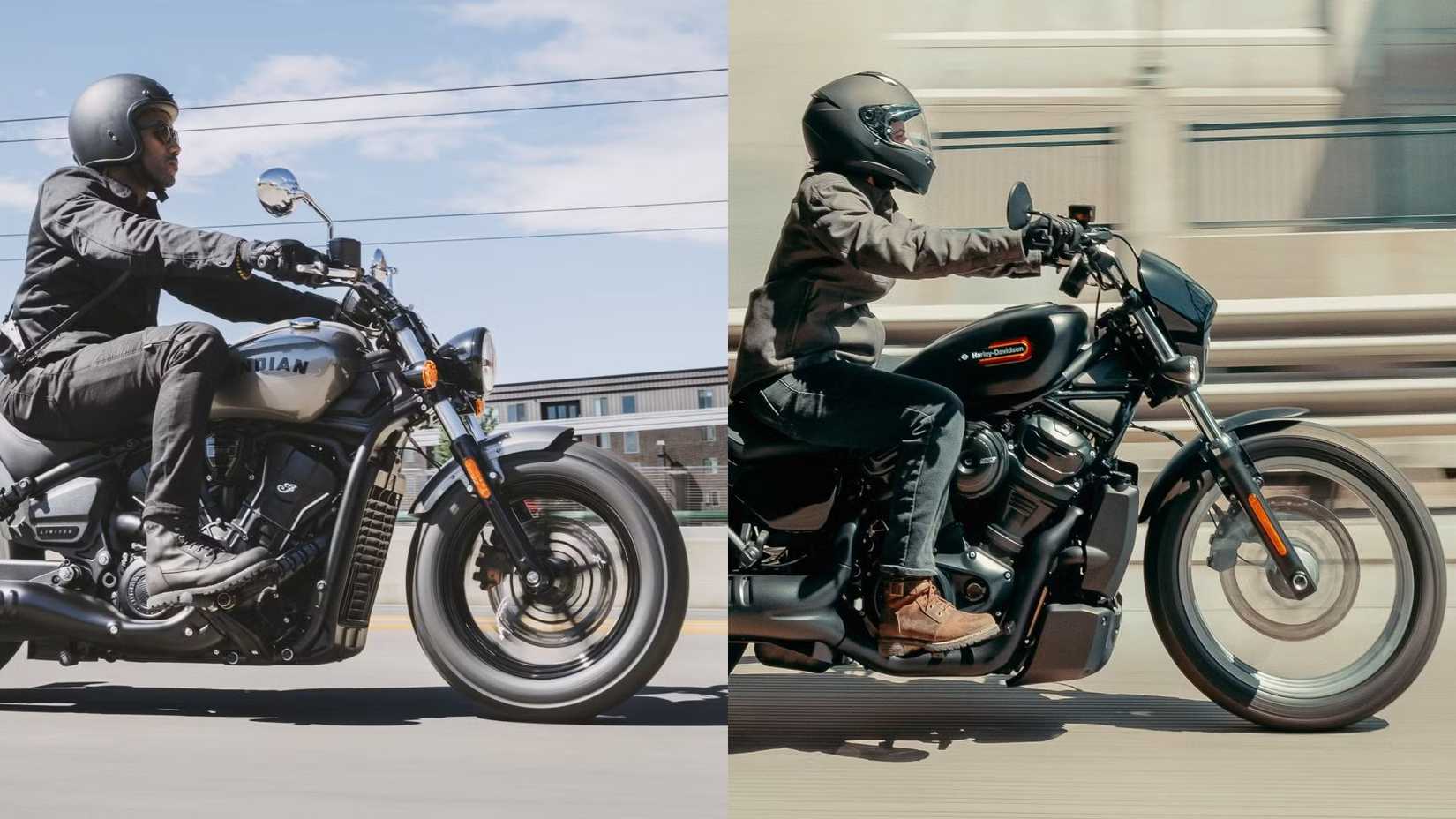 Indian Scout Sixty Bobber Vs Harley-Davidson Nightster comparison view