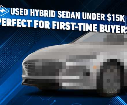 Sedan híbrido usado abaixo de US$ 15.000, perfeito para compradores de primeira viagem