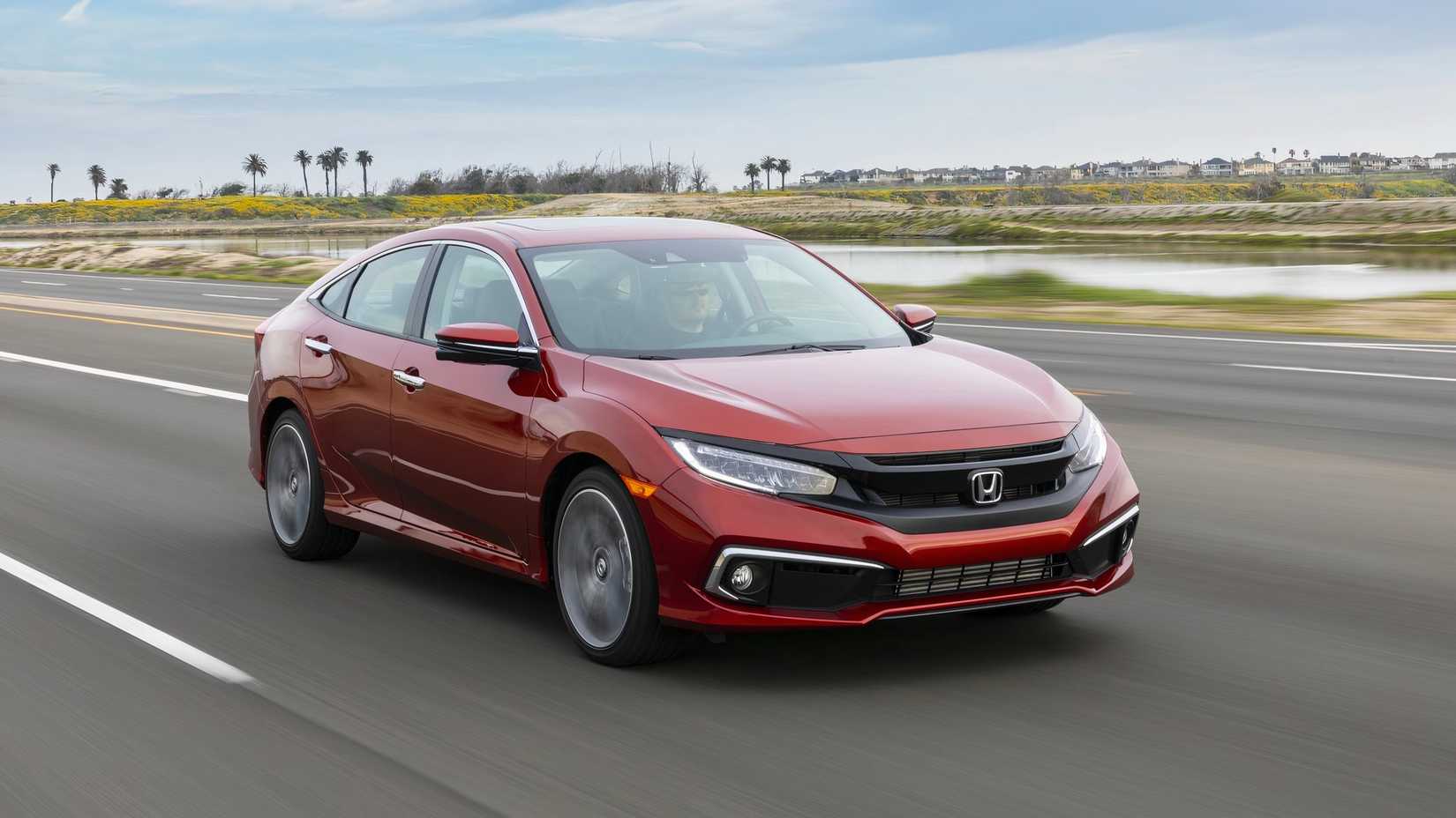 2021 Honda Civic, front 3/4