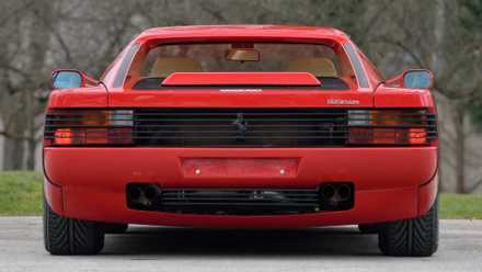 Ferrari Testarossa, rear profile view