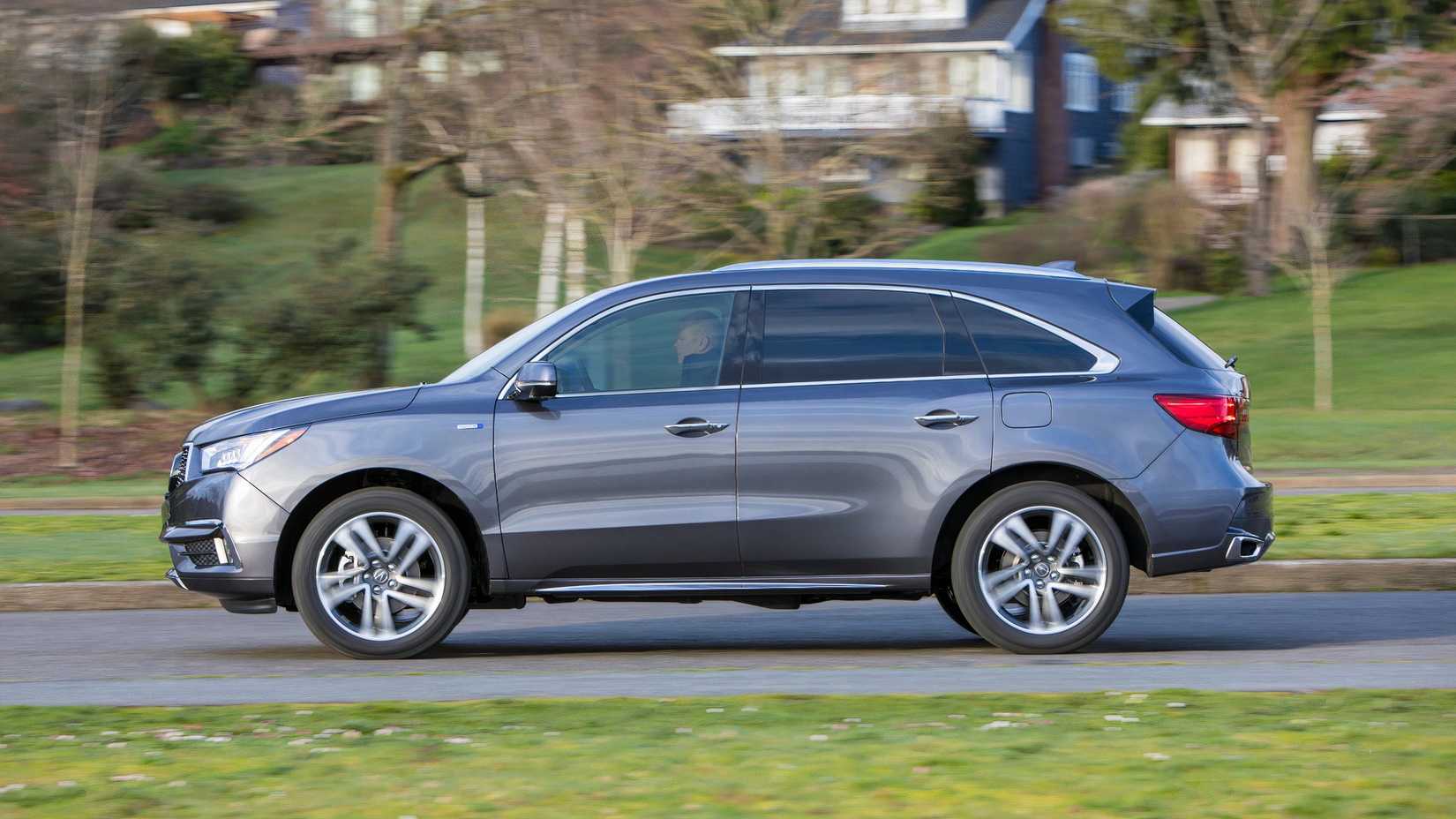 Side profile shot of a 2017 Acura MDX Sport Hybrid