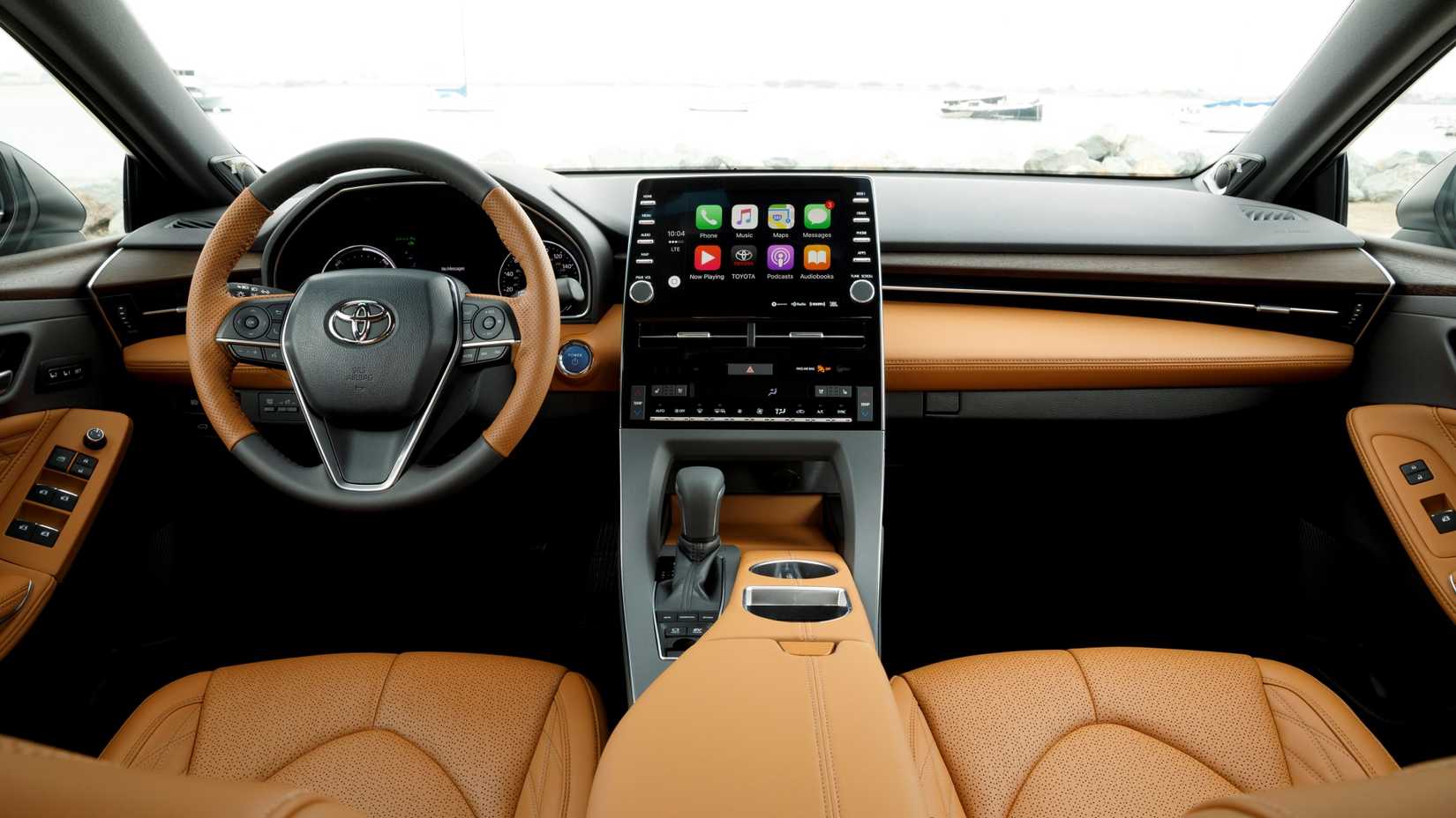 2019 Toyota Avalon Hybrid Limited Interior shot showing front cabin