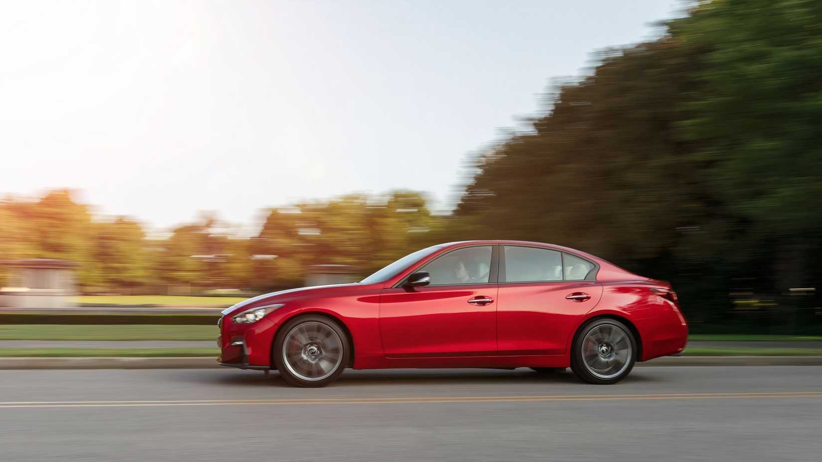 2021 Infiniti Q50 red sport feature