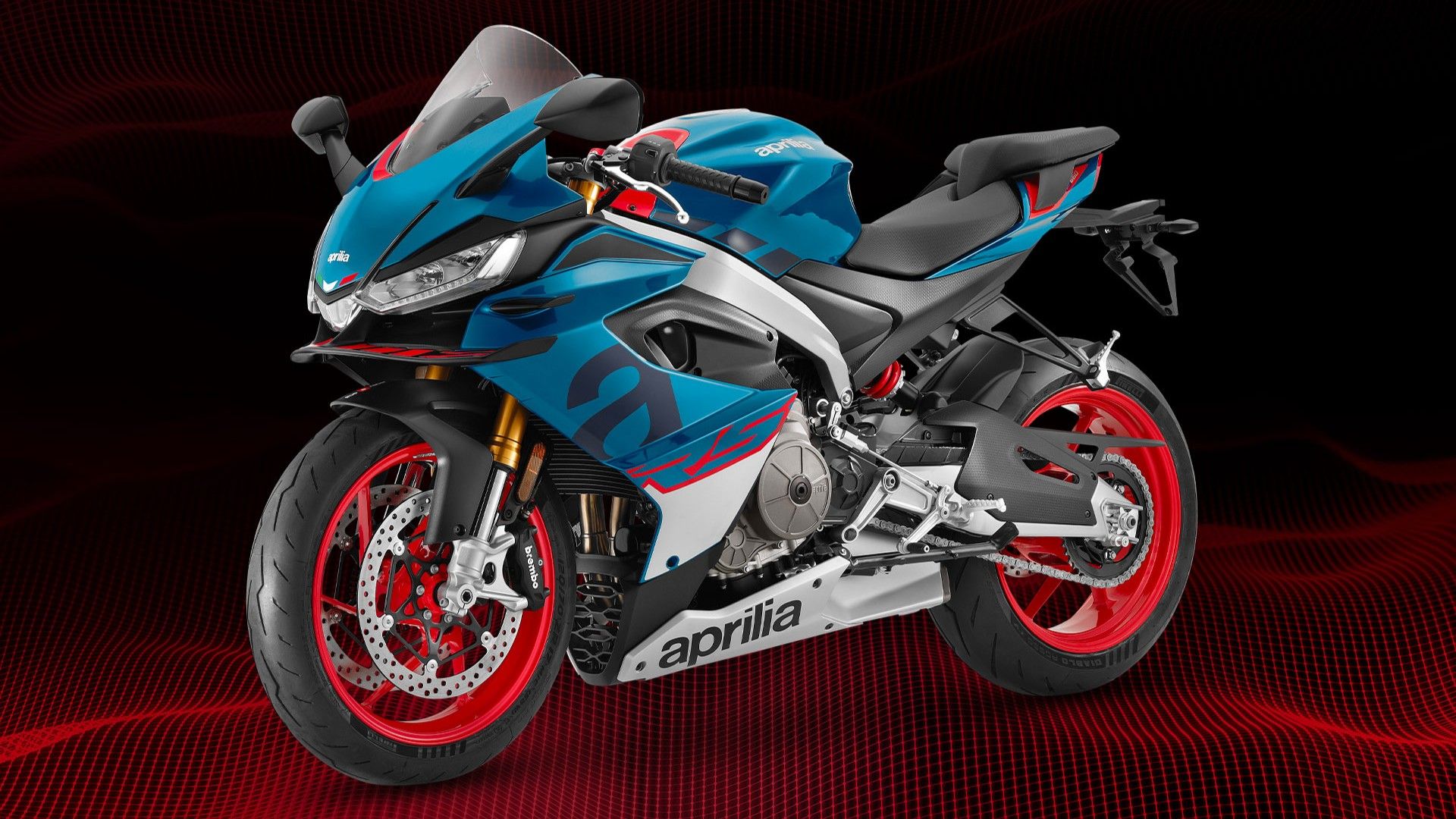 2025 Aprilia RS 660 Blue Marlin saiu do terceiro quarto