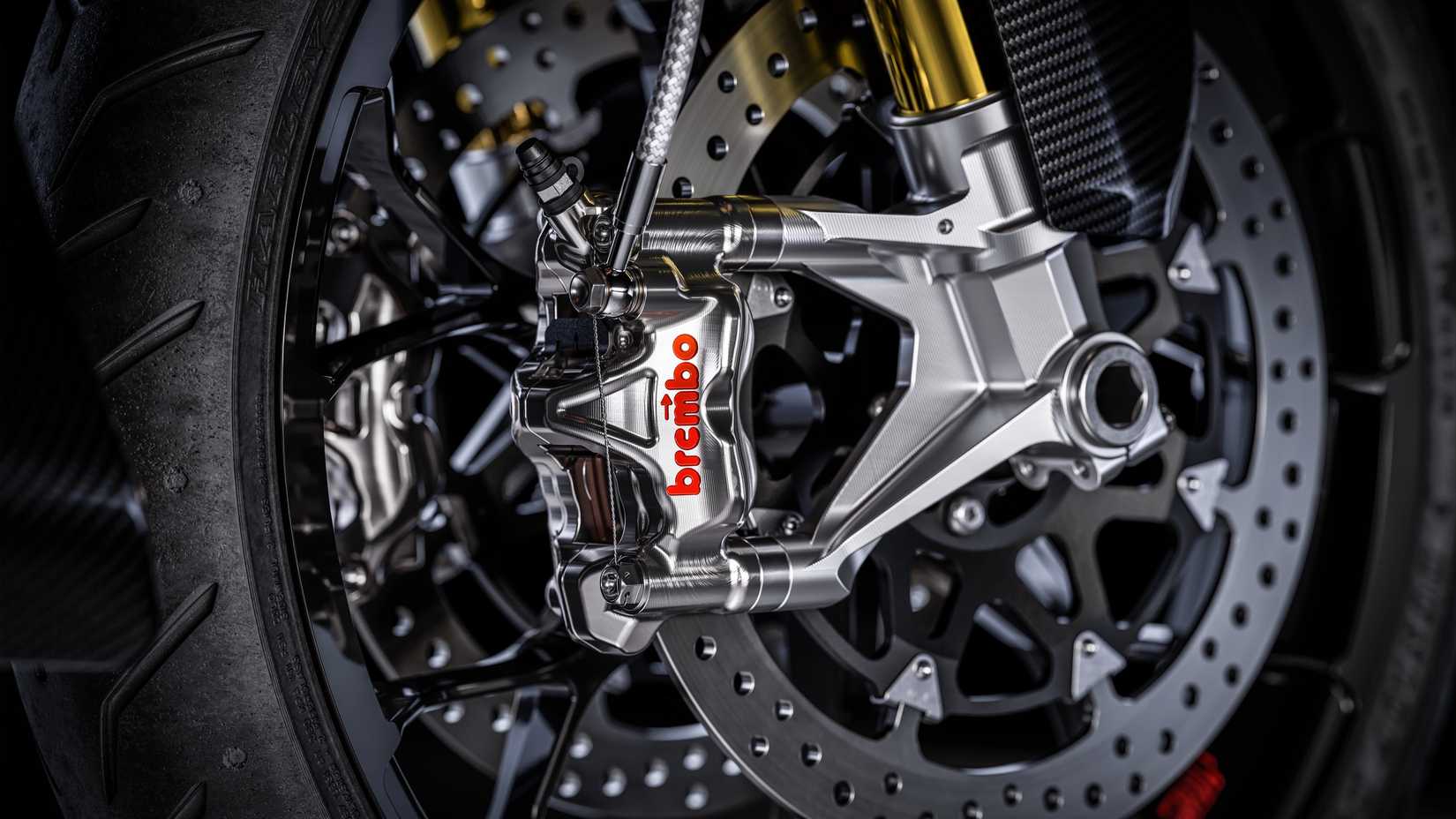2025 Harley-Davidson CVO Road Glide RR MotoGP-grade Brakes close-up shot