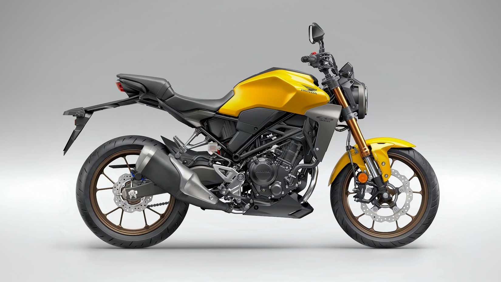 Foto estática do perfil do estúdio Honda CB300R 2025