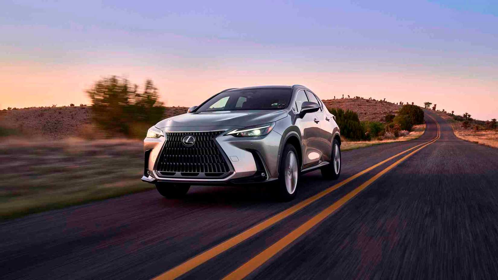 Silver NX 350h front-quarter