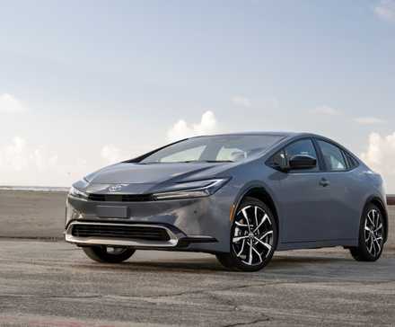 2025 Toyota Prius Plug-In Hybrid Gray Front Three-Quarter