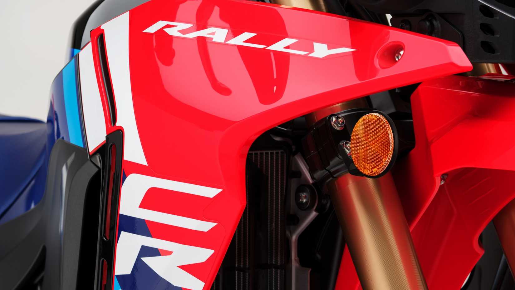 2025 Honda CRF300L Rally new graphics closeup shot