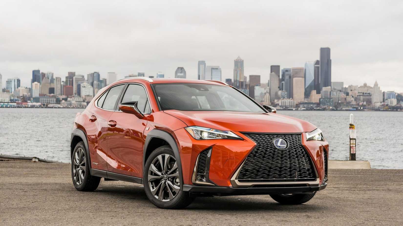 Front 3/4 shot of a 2019 Lexus UX 250h