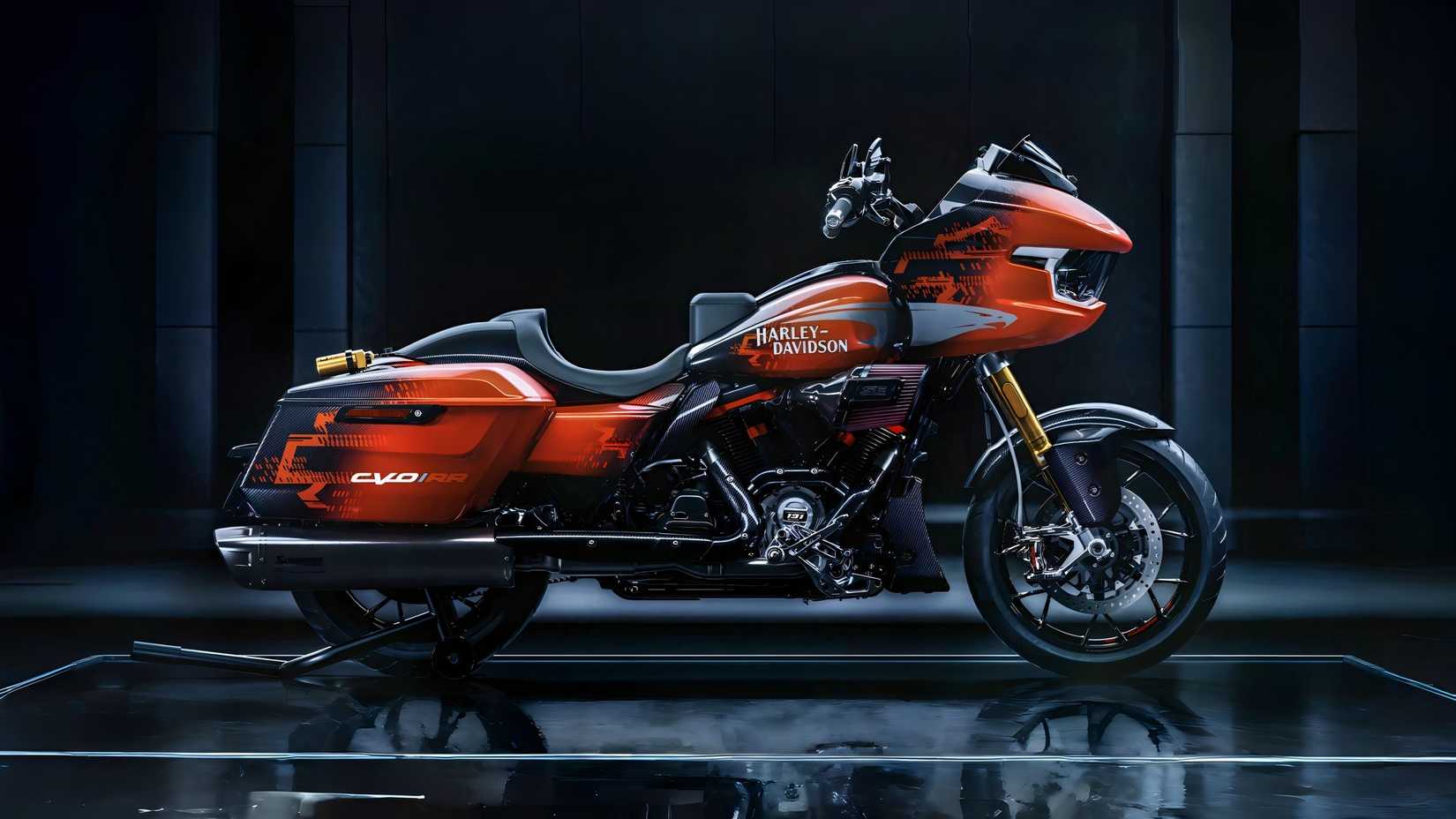 Harley-Davidson CVO Road Glide RR side profile cinematic image