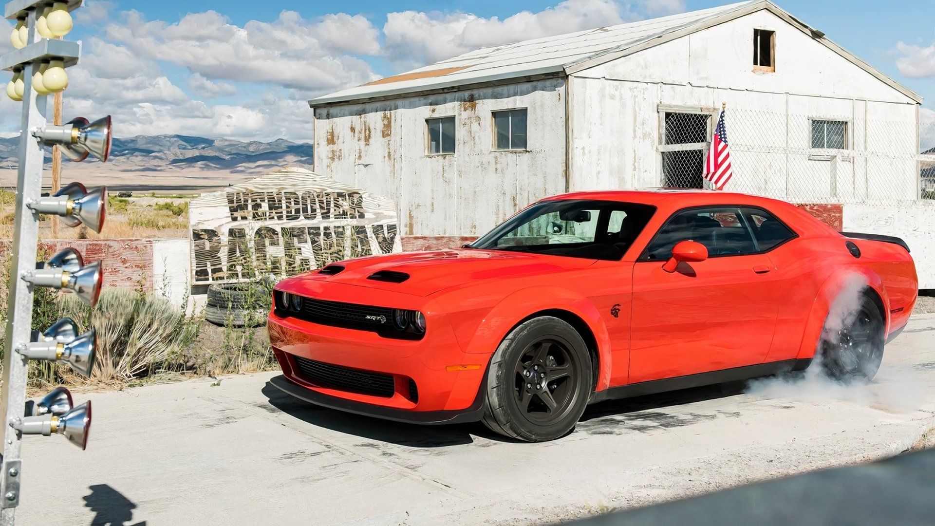 2020 Dodge Challenger SRT Super Stock, front 3/4