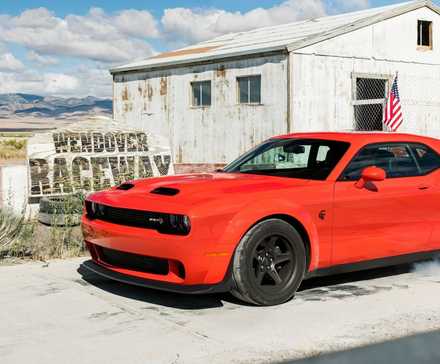 2020 Dodge Challenger SRT Super Stock, frente 3/4