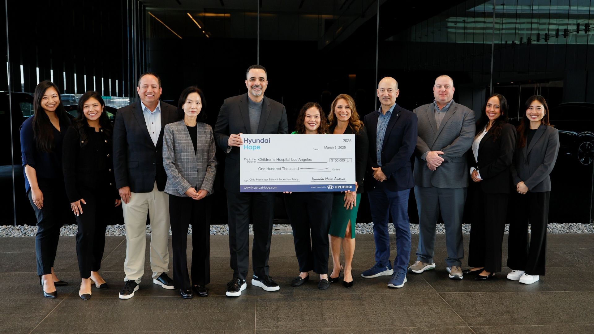 Hyundai Children's Hospital Of Los Angeles Big Check