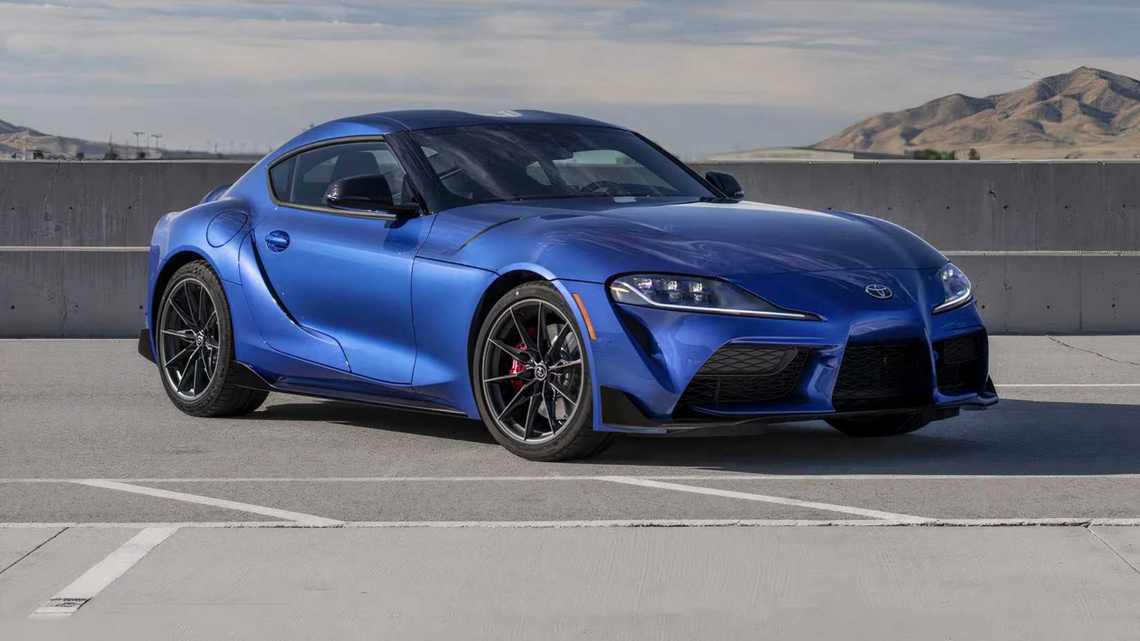 2024 Toyota GR Supra 3.0 Premium in blue parked in parking lot