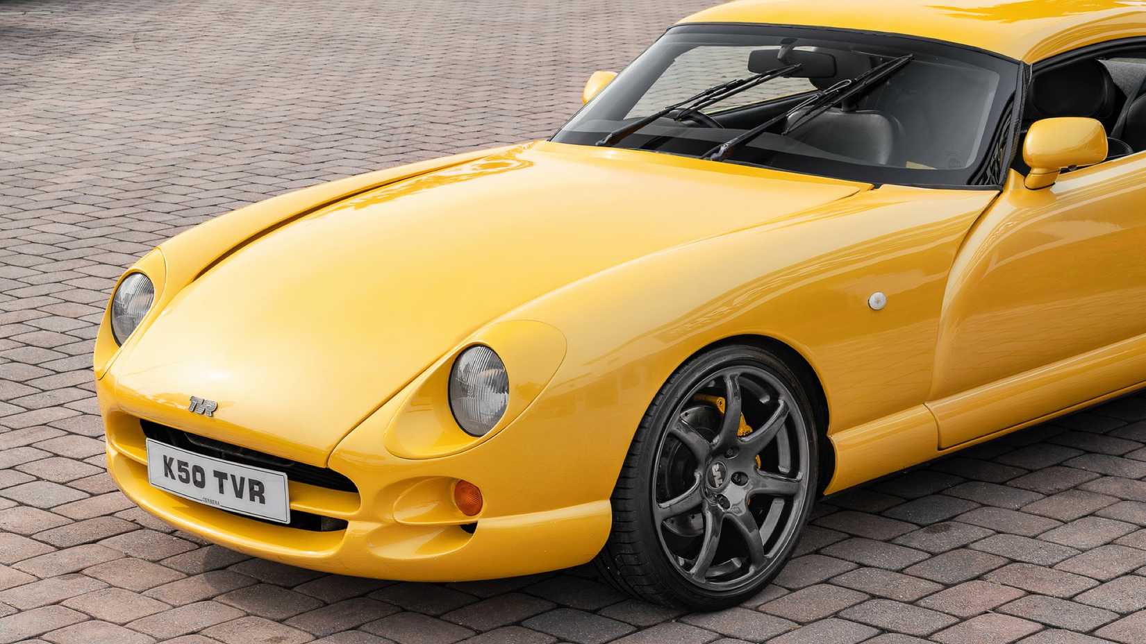 1998 TVR Cerbera 4.2 in yellow parked