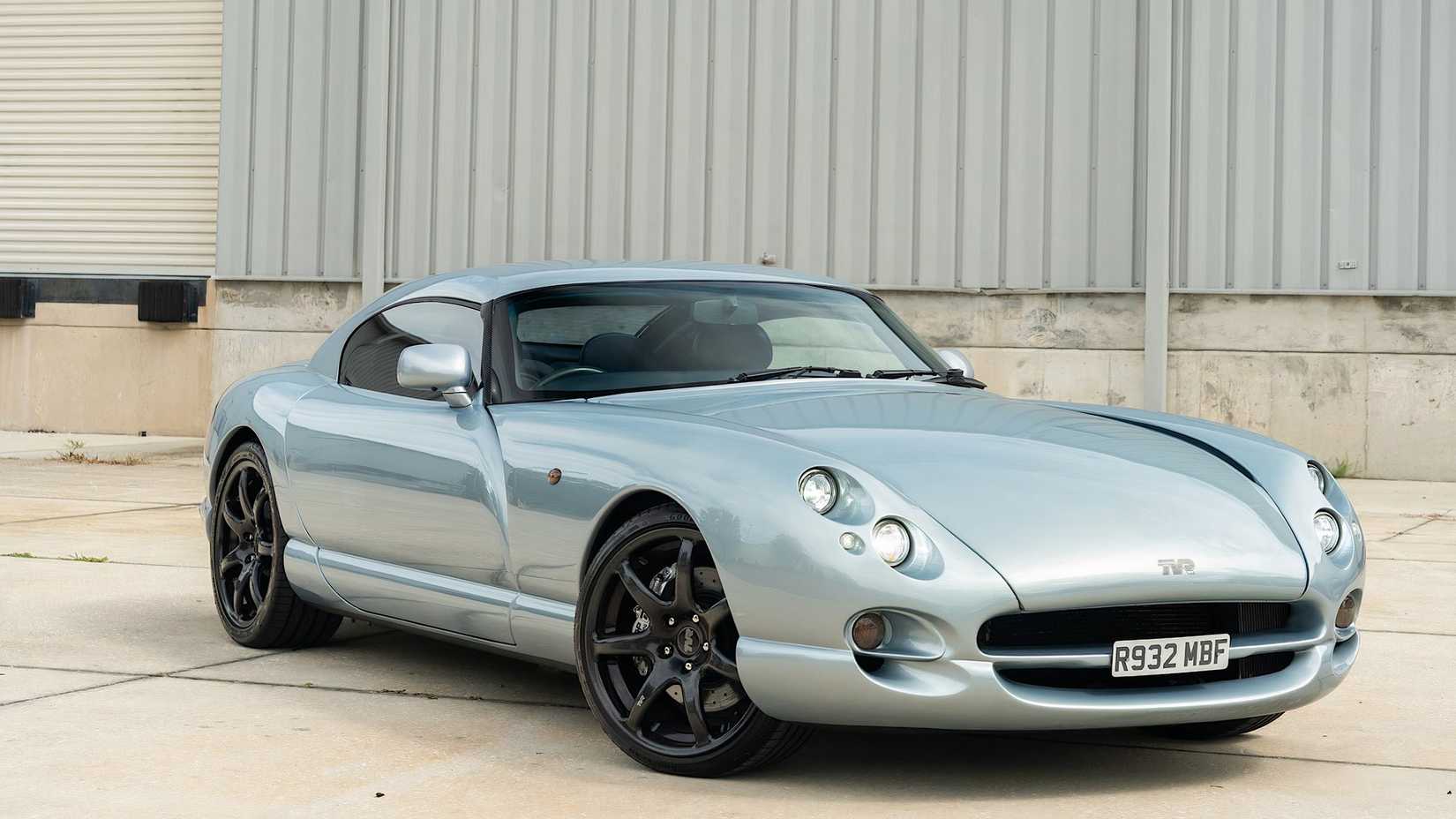 1998 TVR Cerbera 4.5 in silver parked in parking lot