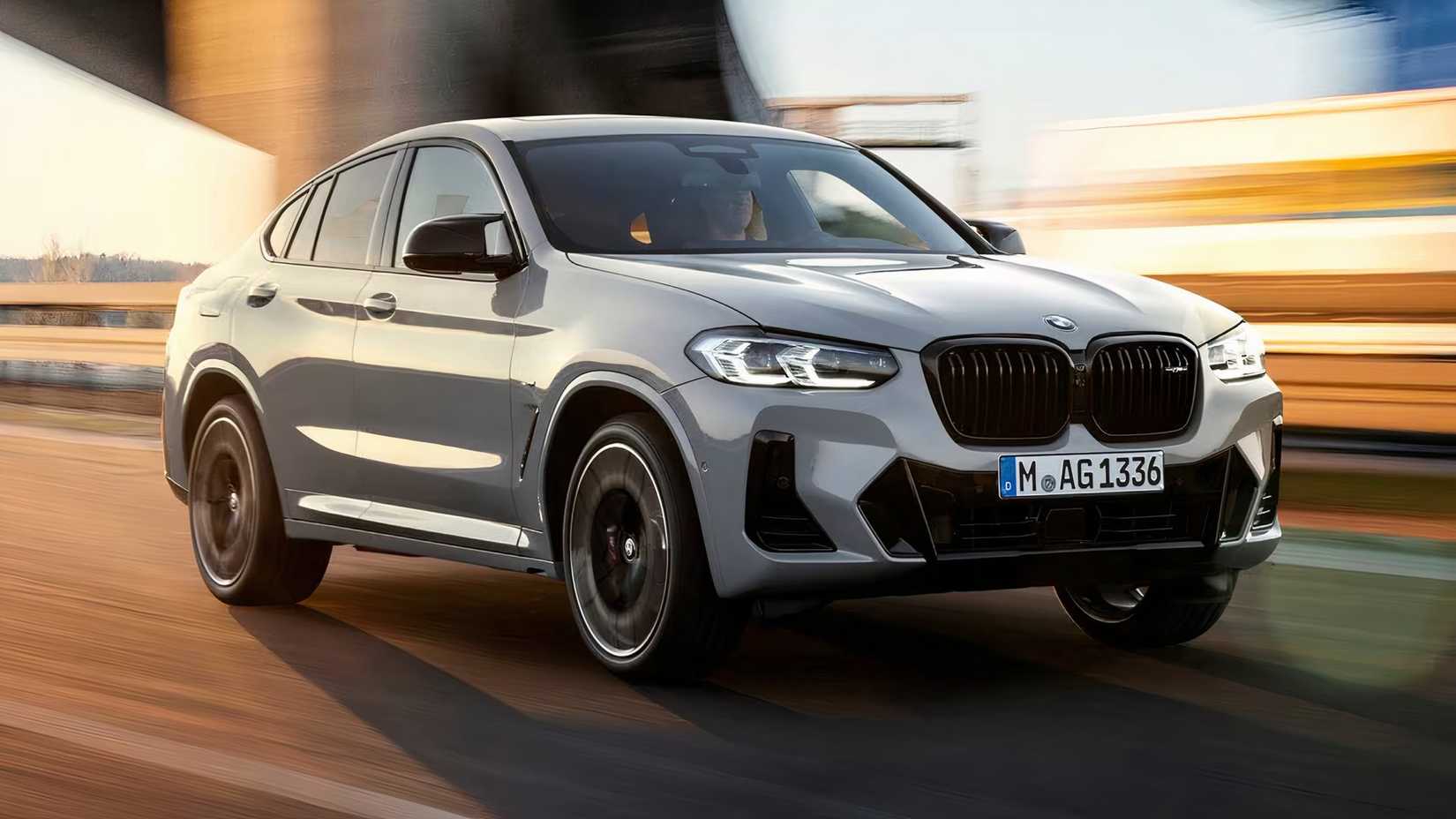 2025 BMW X4 M40i in silver driving on highway