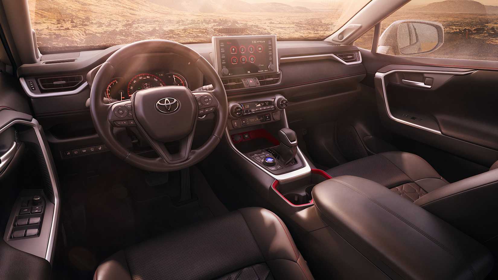 2020 Toyota RAV4 TRD PRO interior showing front cabin