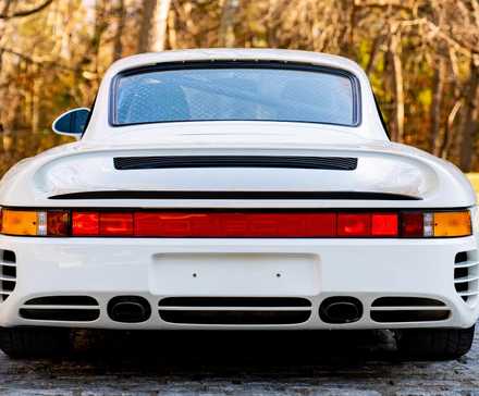 Porsche 959 1988, perfil traseiro
