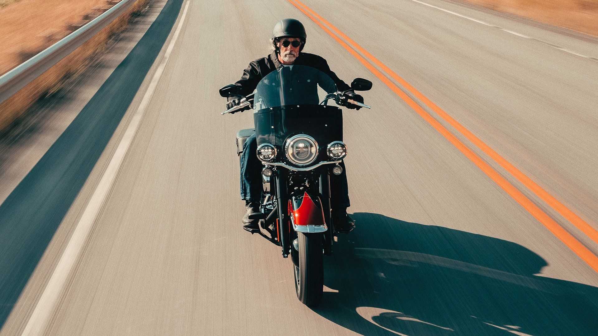 Rider on a 2025 Harley-Davidson Heritage Classic
