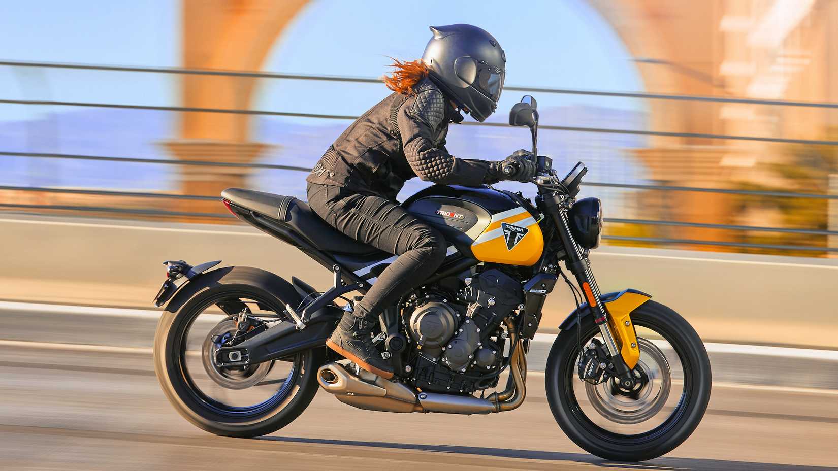 Rider on a 2025 Triumph Trident 660