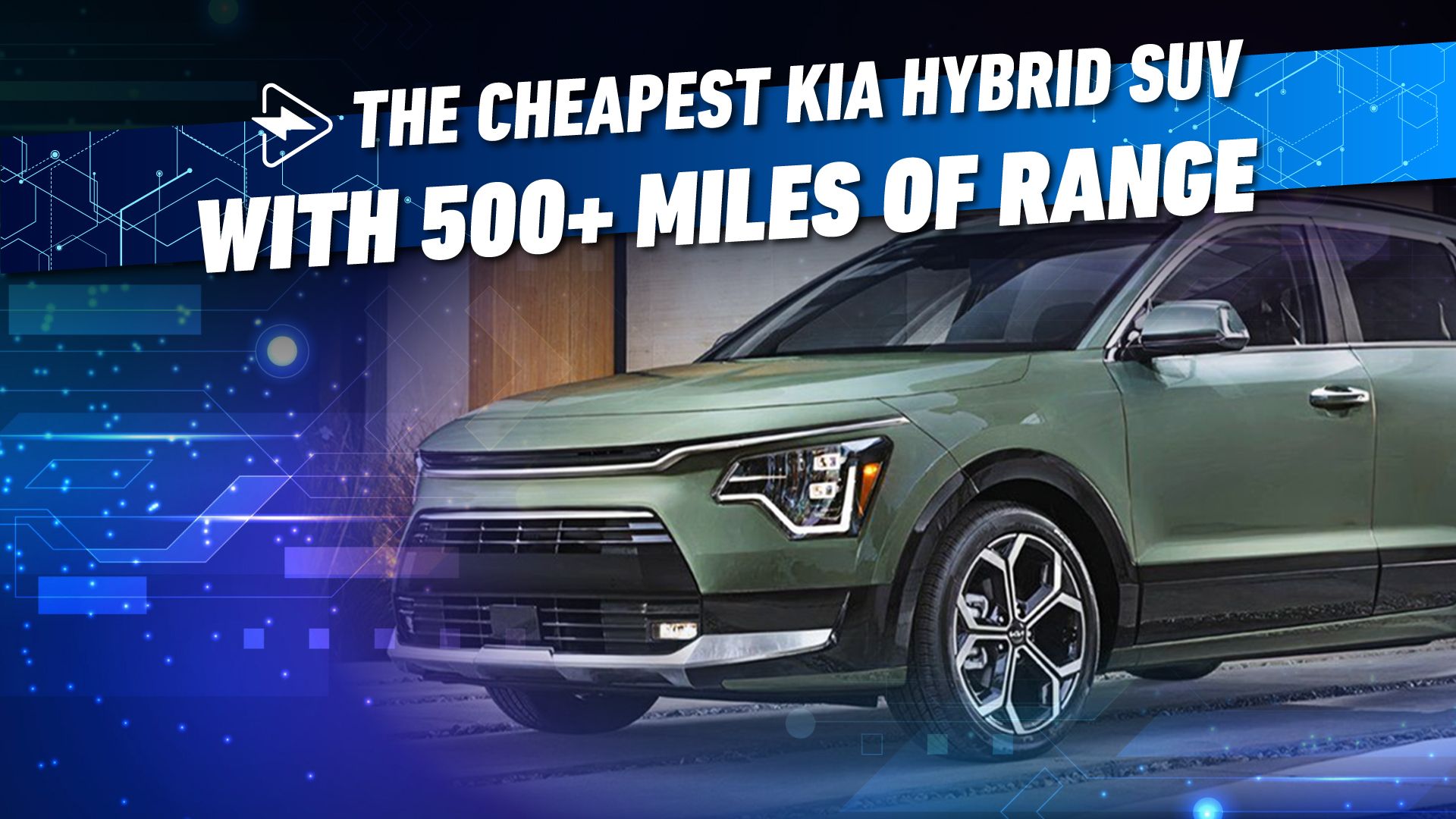 Today's cheapest Kia hybrid-SUV with over 500 miles of range