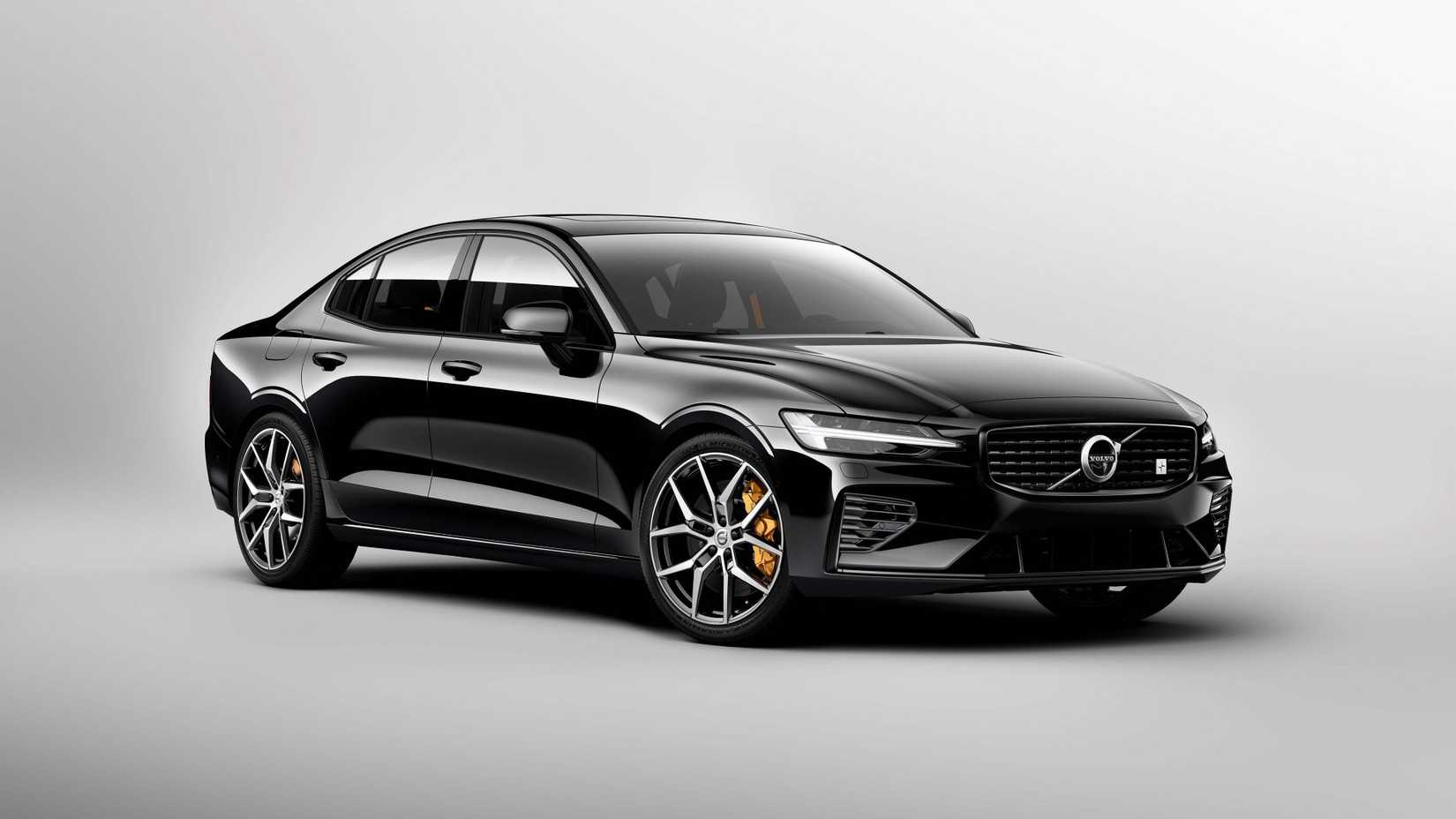 Black 2019 Volvo S60 T8 Polestar Engineered Front Three Quarter