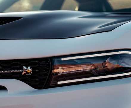 2020 Dodge Charger R/T Scat Pack Widebody, closeup of front light
