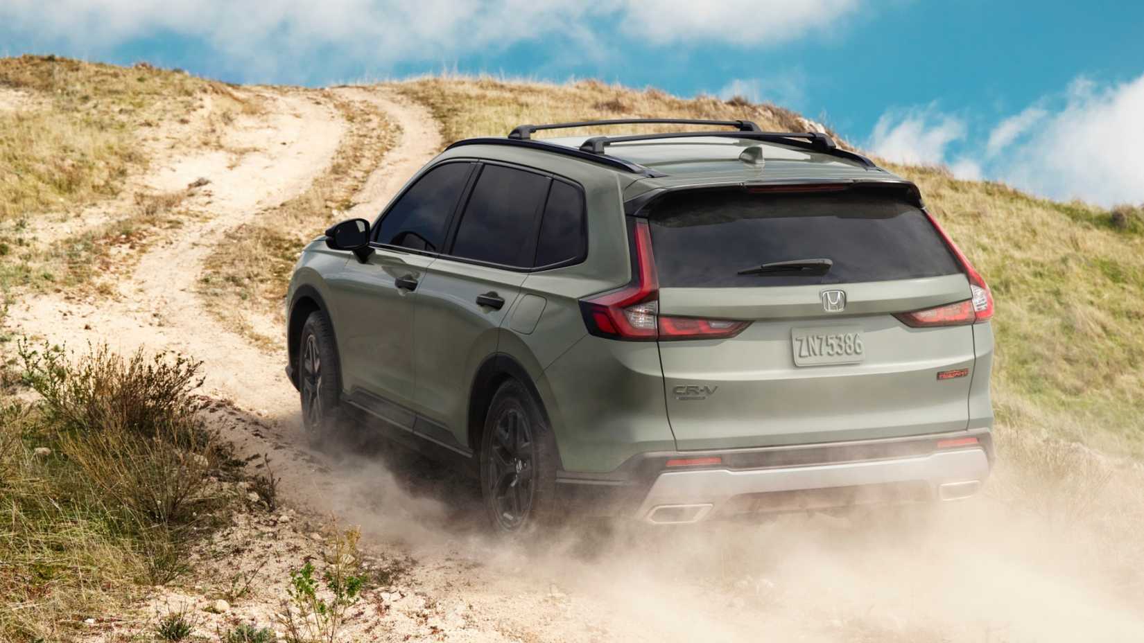 2026 Honda CR-V TrailSport Hybrid Rear With Dirt