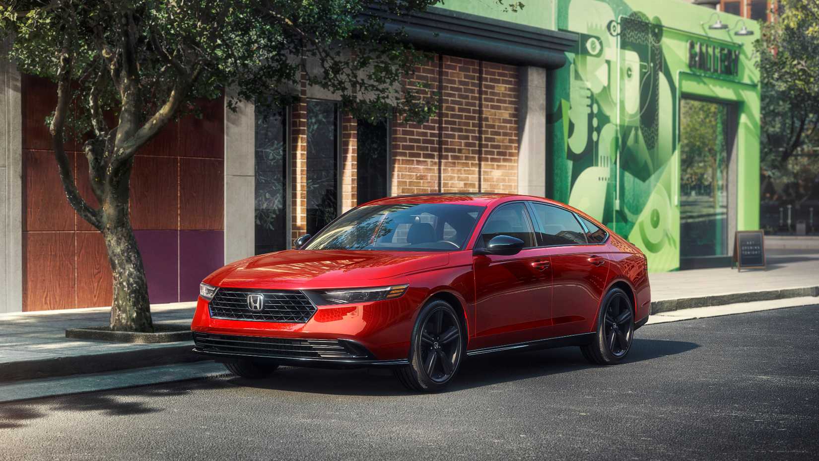 2023 Honda Accord Hybrid Sport L Exterior Parked On Curb
