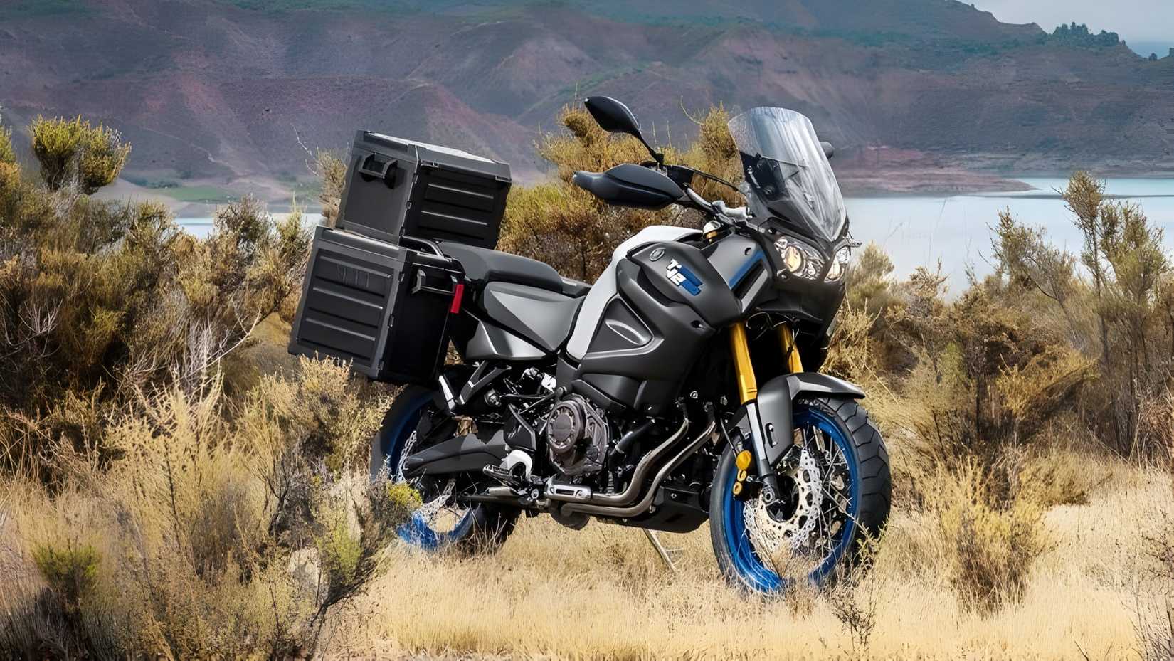 2020 Yamaha Super Tenere ES totalmente pronta para turnê com acessórios opcionais vista de papel de parede de bicicleta de turismo frontal hd do terceiro trimestre