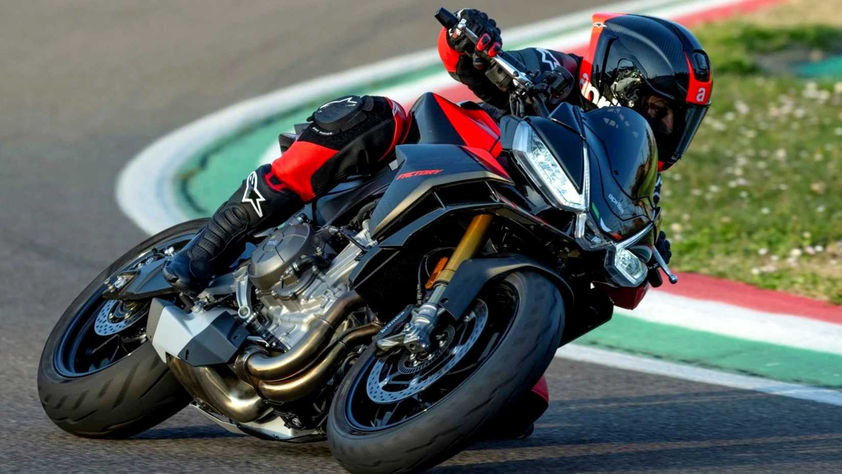 2025 Aprilia Tuono 660 fábrica joelho para baixo