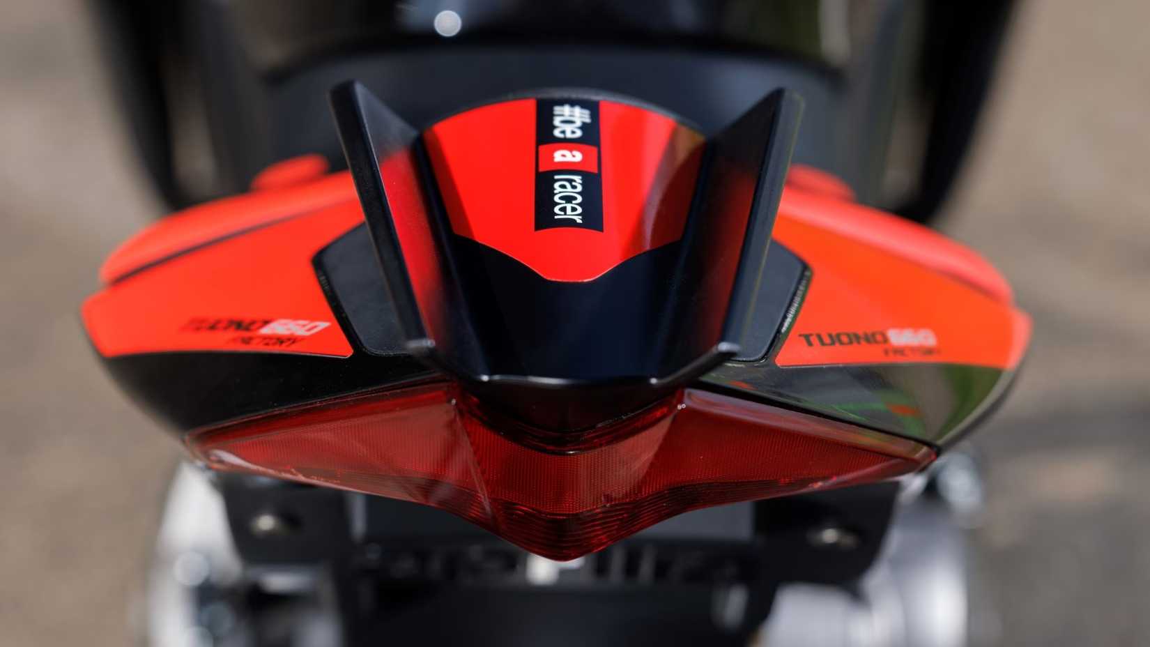 2025 Aprilia Tuono 660 Factory Tail Closeup Shot