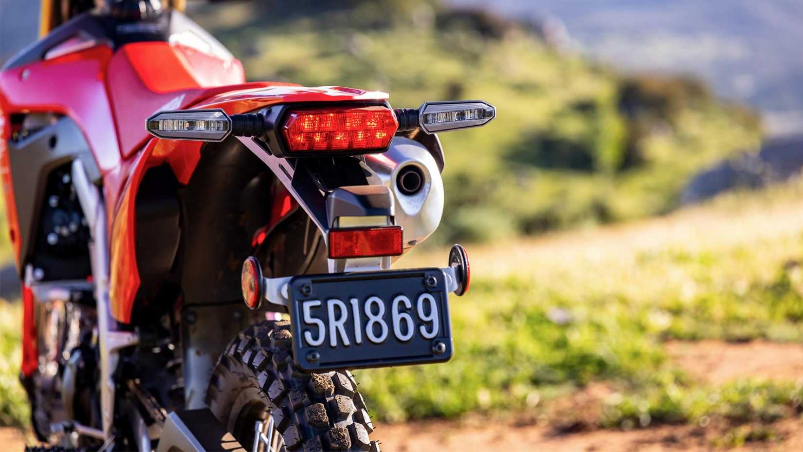 Honda CRF450RL dual-sport street-legal feature