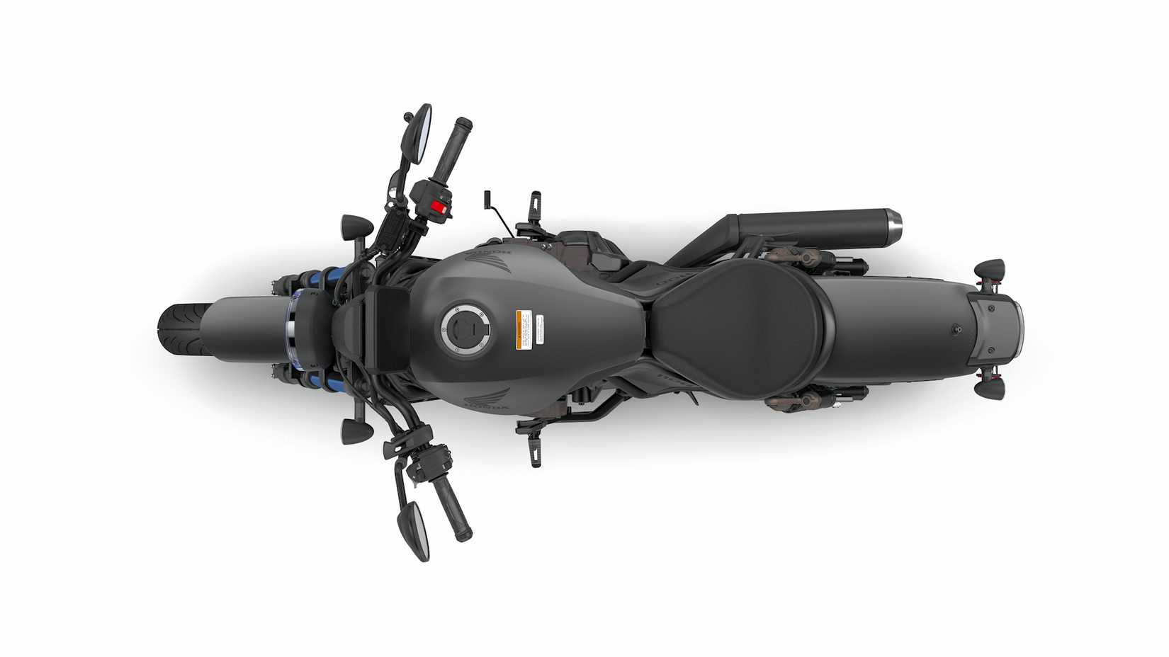 Foto aérea estática da Honda Rebel 1100 DCT 2025