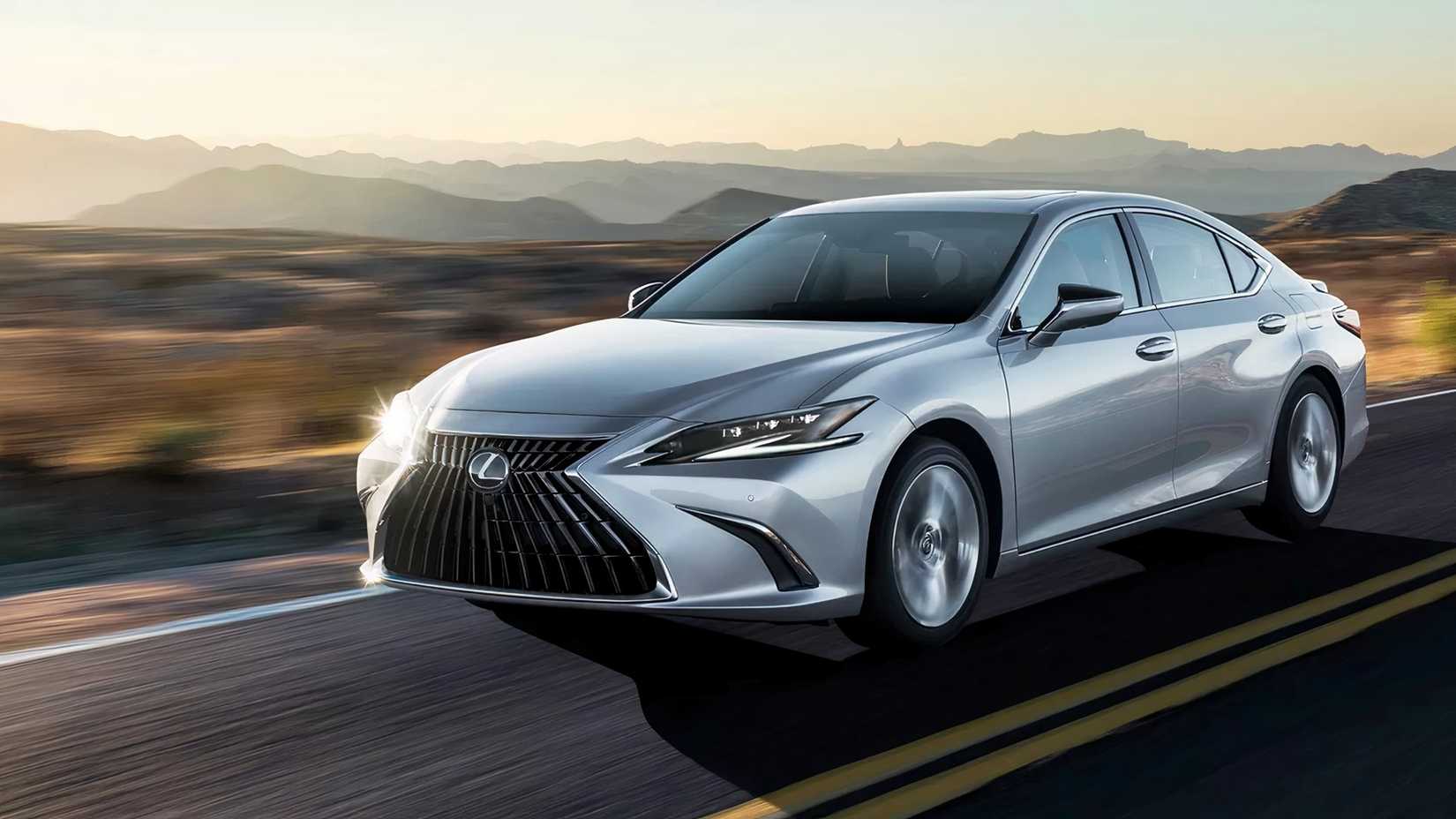 2025 Lexus ES 300h frente três quartos de direção