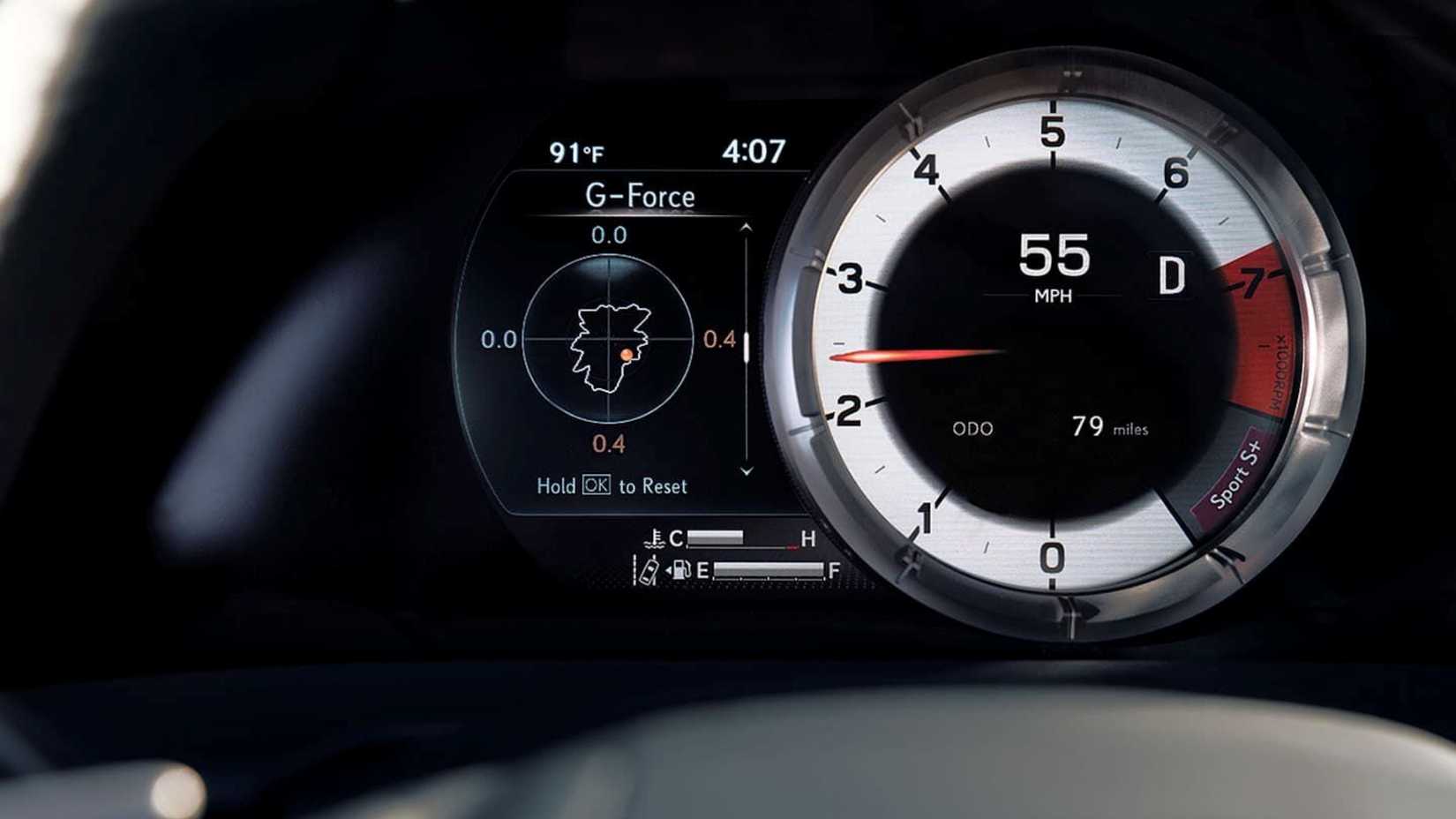 Interior shot of a 2025 Lexus ES 300h Instrument Cluster