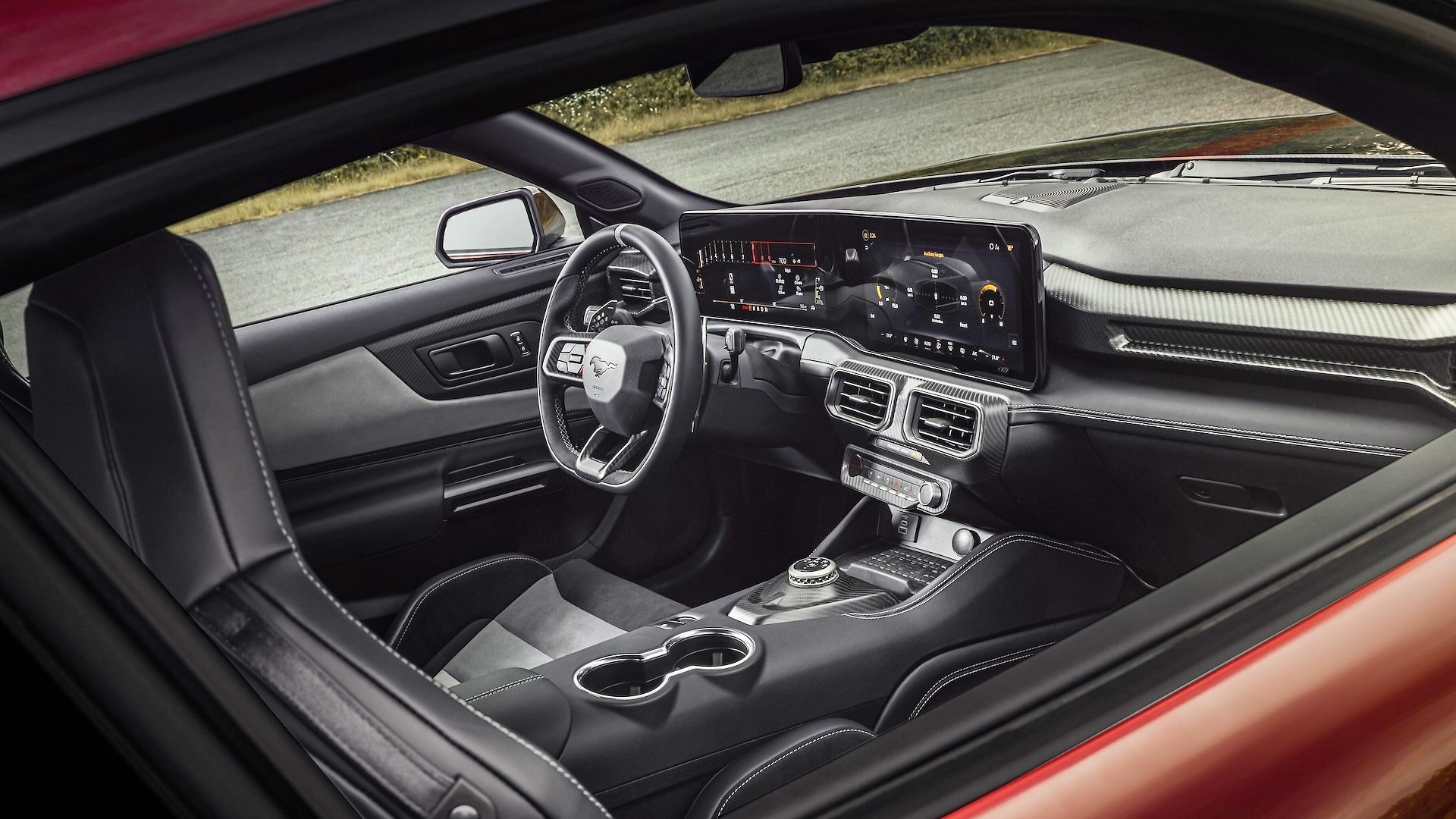 RECARO cockpit with titanium controls and Miko suede