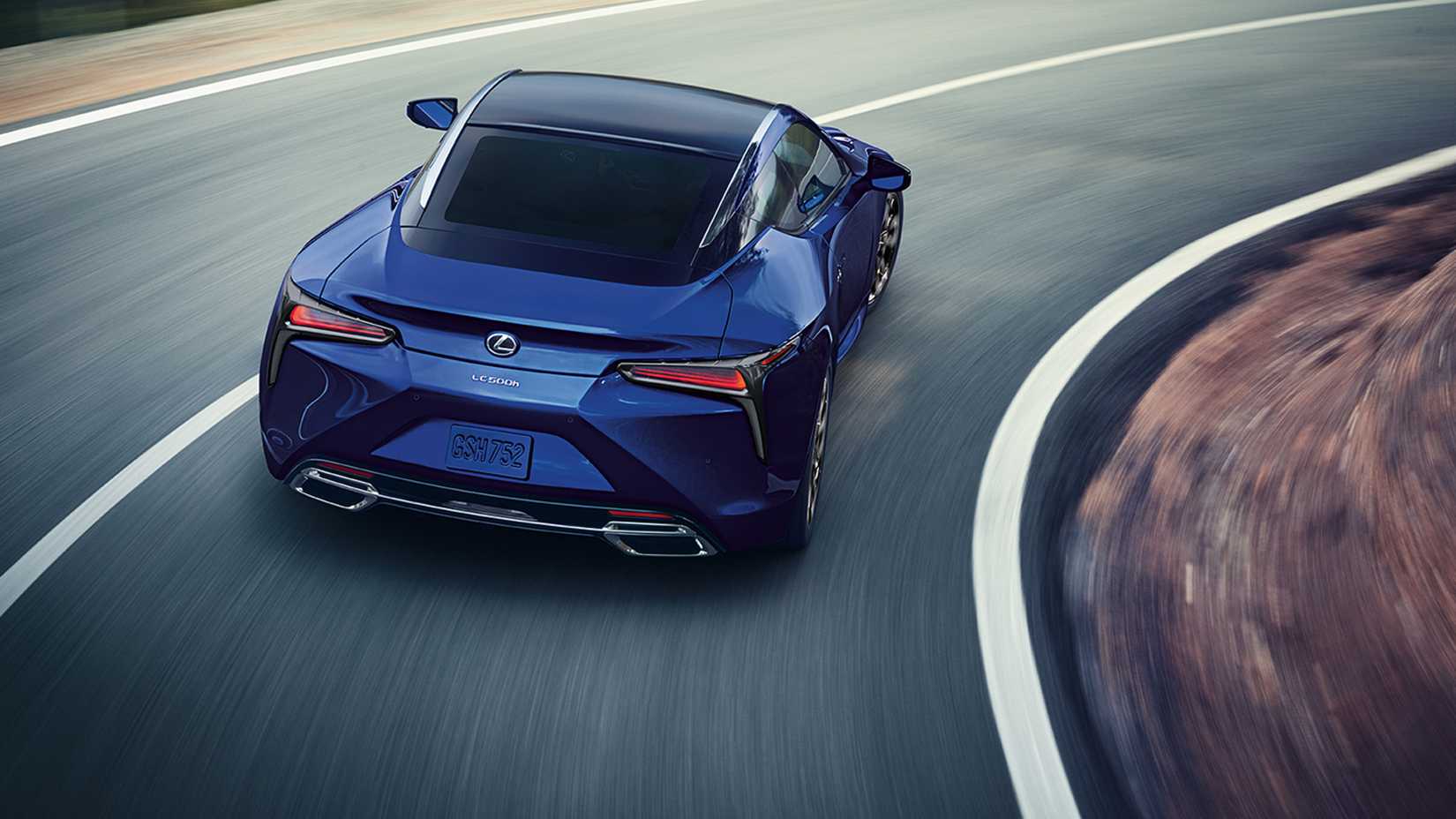 2025 Lexus LC Hybrid Exterior Overhead Shot