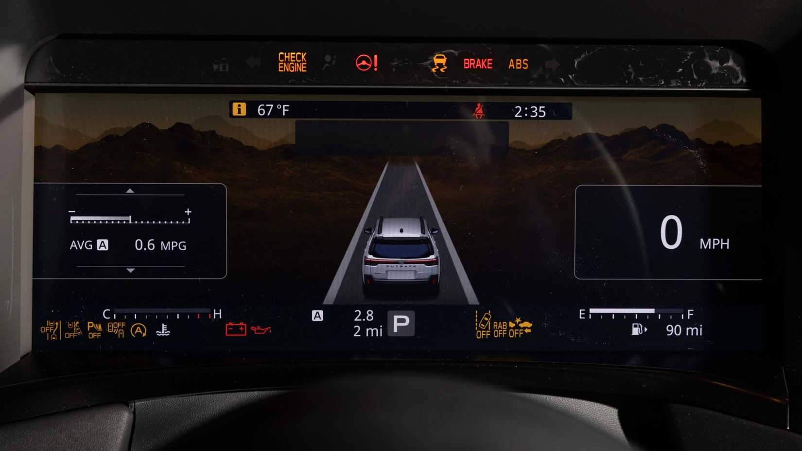 2026 Subaru Outback Instrument Cluster