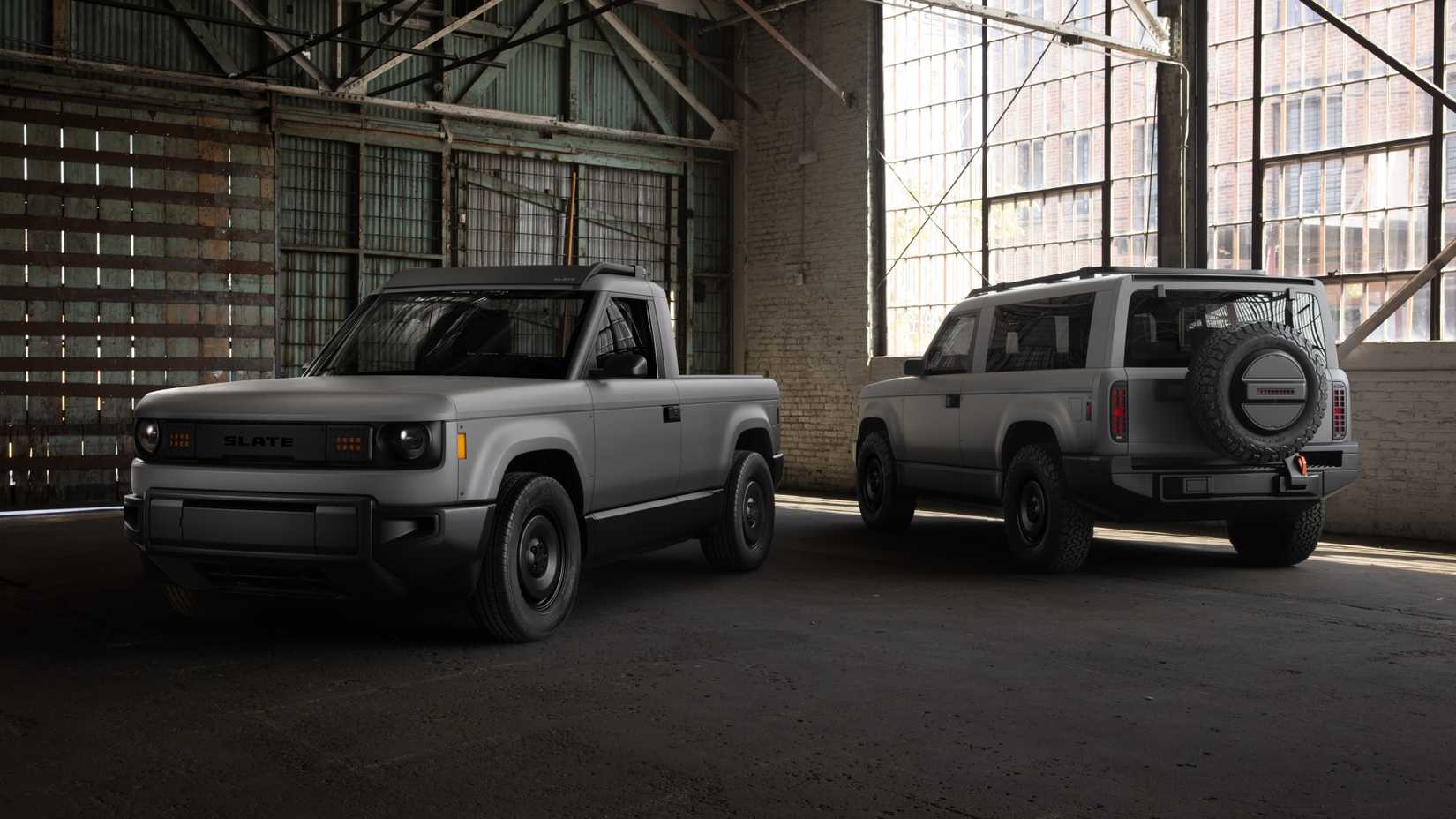 Picape elétrica Slate Auto e SUV